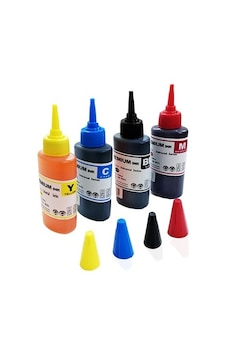 Bitmeyen Kartuşlu Yazıcı Mürekkep Seti 4 X 100 ML Bitmeyen Kartuşlu Yazıcı Mürekkep Seti 4 X 100 ML