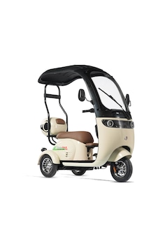Motolux Fx09 3 Tekerli Elektrikli Motosiklet Beyaz Siyah