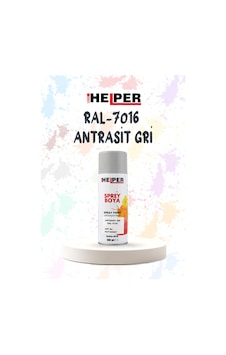 Helper Ral 7016 Antrasit Gri Akrilik Sprey Boya 400 Ml Siyah Helper Ral 7016 Antrasit Gri Akrilik Sprey Boya 400 Ml Siyah