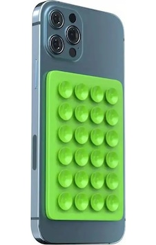 Goldenqian 24-kare Kalınlaşmış Silikon Ped Arka Etiket Vantuz Vantuz Cep Tablet Telefon Bagaj Vantuz Evrensel Telefon Green Green
