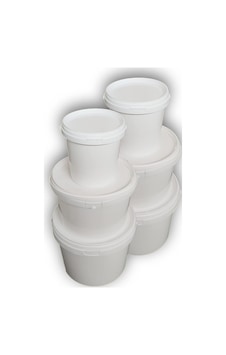Decotone 1,1 Lt + 3 Lt + 5 Lt Plastik Kapaklı Kova Seti Beyaz 6lı Set Genel Decotone 1,1 Lt + 3 Lt + 5 Lt Plastik Kapaklı Kova Seti Beyaz 6lı Set Genel