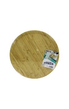İbico İ22-241 Yuvarlak 38cm Ahşap Bambu Servis Sunum Tepsisi & Tahtası İbico İ22-241 Yuvarlak 38cm Ahşap Bambu Servis Sunum Tepsisi & Tahtası