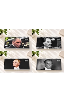 Lizy 2027 Spiralli Masa Takvim 12x33 Cm Atatürk Lizy 2027 Spiralli Masa Takvim 12x33 Cm Atatürk