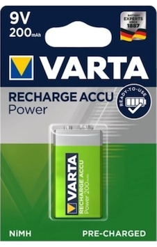 Varta Recharge Accu Power 9V 200 Mah Şarjlı Kare Pil Varta Recharge Accu Power 9V 200 Mah Şarjlı Kare Pil