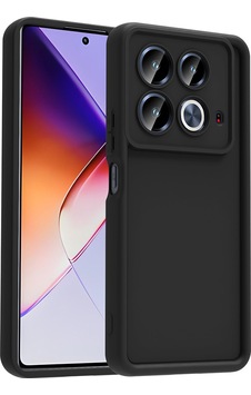 İnfinix Note 40 Pro Kılıf Kamera Korumalı Kalın Kenarlı Viera Silikon Case Siyah İnfinix Note 40 Pro Kılıf Kamera Korumalı Kalın Kenarlı Viera Silikon Case Siyah