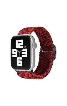 Watch 38mm Star Kordon - Siyah-bordo Watch 38mm Star Kordon - Siyah-bordo