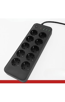 River World Çoklu Priz 2 Type-c Girişli 2 Usb Li Akım Koruma Uzatma Kablosu 10 Priz Diğer River World Çoklu Priz 2 Type-c Girişli 2 Usb Li Akım Koruma Uzatma Kablosu 10 Priz Diğer
