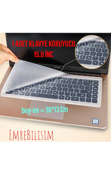 Şeffaf Silikon Notebook Laptop Bilgisayar Klavye Koruyucu Antitoz