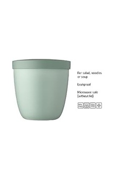 Elipse Snackpot Beyaz 500 Ml Pratik Kap Gıdaların Saklanması Ve Taşınması İçin Derin Dondurucuya Uygun Bulaşık Makinesinde Yıkanabilir, Pp, 107 Mm
