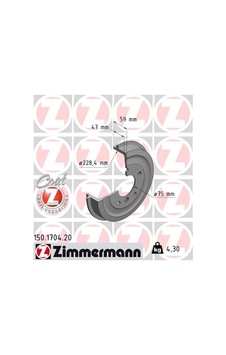 Zimmermann 150.1704.20 Fren Kampanası Arka Bmw E36 94012500 Zimmermann 150.1704.20 Fren Kampanası Arka Bmw E36 94012500