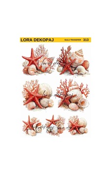 Lora Dekopaj Sulu Transfer Kağıdı - 313 25x35 Cm Lora Dekopaj Sulu Transfer Kağıdı - 313 25x35 Cm