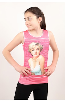 Toontoy Kids Toontoy Kız Çocuk Atlet Marliyn Monroe Baskılı Taş İşlemeli Fuşya Toontoy Kids Toontoy Kız Çocuk Atlet Marliyn Monroe Baskılı Taş İşlemeli Fuşya