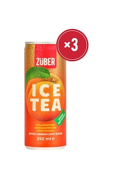 Züber Ice Tea Şeftali 250ml X 3 Adet Züber Ice Tea Şeftali 250ml X 3 Adet