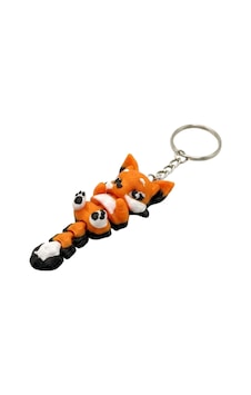 3d Baskı Hareketli Flexi Tilki Anahtarlık - Eklemli Stres Atıcı Çanta Ve Anahtar Aksesuarı 3d Baskı Hareketli Flexi Tilki Anahtarlık - Eklemli Stres Atıcı Çanta Ve Anahtar Aksesuarı