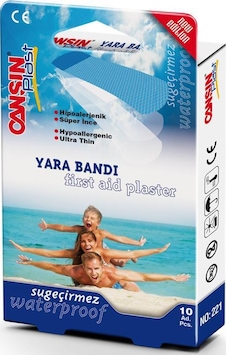 Cansın Plast Su Geçirmez Yara Bandı 100 Adet Cansın Plast Su Geçirmez Yara Bandı 100 Adet
