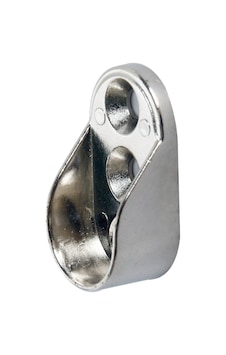 Mini Oval Askı Flanşı Düz Nikel 15x29 2 Adet Çok Renkli