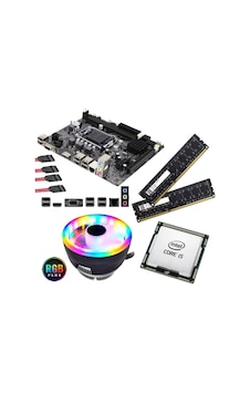 J-Tech İ5-2400 İşlemci + Turbox H61 1155 Pin Anakart + 8 GB Ram + RGB CPU Fan Bundle Motherboard J-Tech İ5-2400 İşlemci + Turbox H61 1155 Pin Anakart + 8 GB Ram + RGB CPU Fan Bundle Motherboard