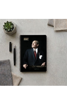 2027 Yılı Atatürk Günlük Spiralli Ajanda 17x24 Cm Cumhurbaşkanı Çok Renkli 2027 Yılı Atatürk Günlük Spiralli Ajanda 17x24 Cm Cumhurbaşkanı Çok Renkli