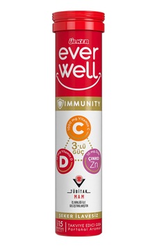 4 Adet Ülker Everwell C-d-çinko-aserola Efervesan Tablet 15'li 67.5 G 4 Adet Ülker Everwell C-d-çinko-aserola Efervesan Tablet 15'li 67.5 G
