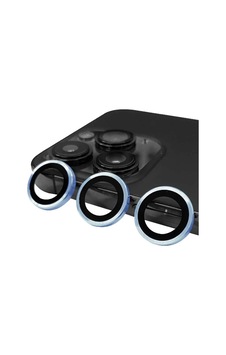Bşkvirgo İphone 13 Pro Max Uyumlu Raze Metal Kamera Lens - Mavi Bsk2026