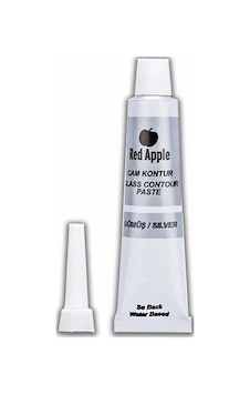 Kontür Boyası 20 Ml 1 Adet Red Apple Cam Vitray Boyası Kontur Boyası Ana Hatları Çizme Sanatsal Hobi Gümüş Kontür Boyası 20 Ml 1 Adet Red Apple Cam Vitray Boyası Kontur Boyası Ana Hatları Çizme Sanatsal Hobi Gümüş
