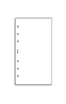Filofax 132405 Kişisel Not Kağıdı, Boş, Beyaz Filofax 132405 Kişisel Not Kağıdı, Boş, Beyaz