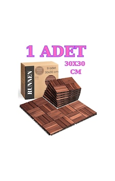 1 Adet Akasya 30x30 Ahşap Geçmeli Karo Deck Runnen 1 Adet Akasya 30x30 Ahşap Geçmeli Karo Deck Runnen
