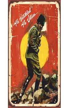Atatürk Ya istiklal ya ölüm mini retro ahşap poster Atatürk Ya istiklal ya ölüm mini retro ahşap poster