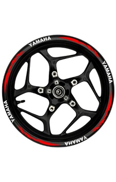Yamaha Beyaz Yazılı Kırmızı Pençe Şeritli-174 Yamaha Beyaz Yazılı Kırmızı Pençe Şeritli-174