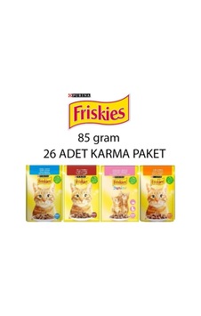 Friskies Kedi Konserve Maması Karma Paket 85 G x 26 Adet Friskies Kedi Konserve Maması Karma Paket 85 G x 26 Adet