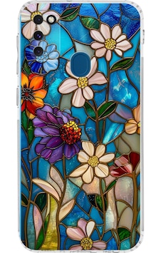 Printify Samsung Galaxy M21 İle Uyumlu Vitray Mavi Bahar Tasarımlı Şeffaf Silikon Kılıf Şeffaf Printify Samsung Galaxy M21 İle Uyumlu Vitray Mavi Bahar Tasarımlı Şeffaf Silikon Kılıf Şeffaf
