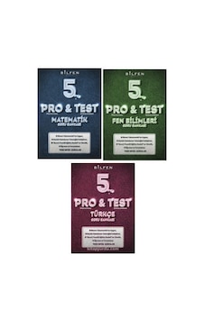 Bilfen Protest 5. Sınıf Matematik-Türkçe-Fen Soru Bankası Seti Bilfen Protest 5. Sınıf Matematik-Türkçe-Fen Soru Bankası Seti