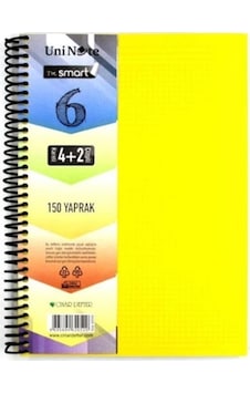 Çınar Bölmeli Defter 4+2 Spiralli 150 Yaprak Ayraçlı Defter Çınar Bölmeli Defter 4+2 Spiralli 150 Yaprak Ayraçlı Defter