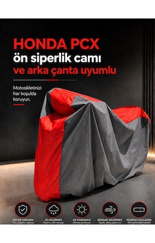 Honda Pcx Ön Siperlik Camı Ve Arka Çanta Uyumlu Lüx Premium Suya Ve Güneş Işınlarına Karşı Dayanıklı Motosiklet Brandası Honda Pcx Ön Siperlik Camı Ve Arka Çanta Uyumlu Lüx Premium Suya Ve Güneş Işınlarına Karşı Dayanıklı Motosiklet Brandası