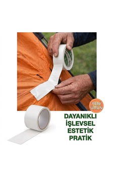Beyaz Tamir Bandı 48x10 Metre Çadır Branda Su Geçirmez Bez Bant Güçlü Yapışkan Onarım Bandı Beyaz Tamir Bandı 48x10 Metre Çadır Branda Su Geçirmez Bez Bant Güçlü Yapışkan Onarım Bandı