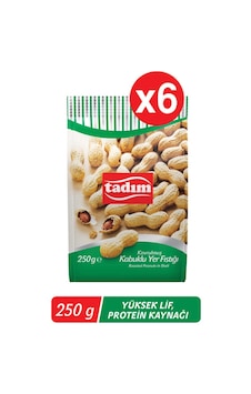 Tadım Kavrulmuş Kabuklu Yer Fıstığı 6 x 250 G Tadım Kavrulmuş Kabuklu Yer Fıstığı 6 x 250 G