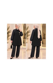 Fuat Gürsen Kadın Kareli Desenli Broş Detaylı Uzun Kollu Tunik Siyah - 936291314 Siyah Fuat Gürsen Kadın Kareli Desenli Broş Detaylı Uzun Kollu Tunik Siyah - 936291314 Siyah