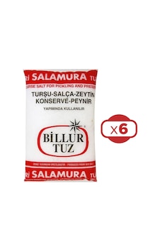 Billur İri Salamura Tuz 3000 Gr X 6 Adet 18 Kg Billur İri Salamura Tuz 3000 Gr X 6 Adet 18 Kg