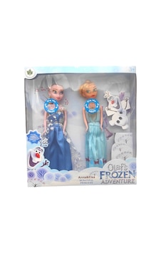 Karlar Ülkesi Frozen Müzikli Elsa Ve Anna 2'li Set Şarkı Söyleyen Oyuncak Figür