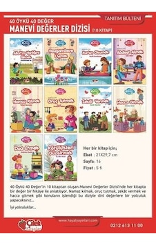 40 Öykü 40 Değer-Manevi Değerler Dizisi-10 Kitap Takım - Nezihe Ak İnci - Çilek Kitaplar 40 Öykü 40 Değer-Manevi Değerler Dizisi-10 Kitap Takım - Nezihe Ak İnci - Çilek Kitaplar