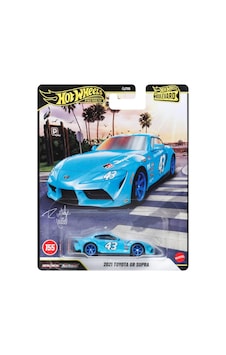 Hot Wheels Premium 2021 Toyota Gr Supra - Boulevard Açık Mavi 1/64 Diecast Model Araba Çok Renkli