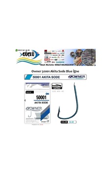 Mavi Çapraz Olta İğnesi Owner 50001 Akita Sode No:8 - Standart Mavi Çapraz Olta İğnesi Owner 50001 Akita Sode No:8 - Standart