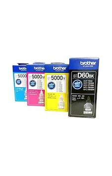Brother BTD60BK ve BT5000 CMY Serisi 4 Renk Set Mürekkep Brother BTD60BK ve BT5000 CMY Serisi 4 Renk Set Mürekkep