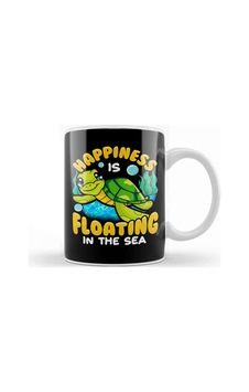Fish Sea Turtle Happiness Is Floating In The Sea Kupa Bardak Porselen Karışık Fish Sea Turtle Happiness Is Floating In The Sea Kupa Bardak Porselen Karışık