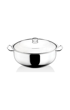 Metal Kulplu Tencere 34 12 Beyaz