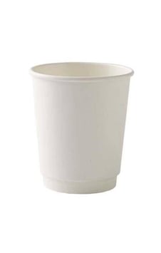 8 Oz Double Wall Beyaz Karton Bardak 500 Adet