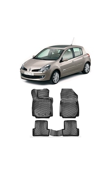 Renault Clio 3 2006-2012 Btm 3d Havuzlu Paspas Renault Clio 3 2006-2012 Btm 3d Havuzlu Paspas