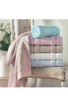 Maxstyle Crystal Bamboo Yeşil Havlu 70x140 Cm Çok Renkli Maxstyle Crystal Bamboo Yeşil Havlu 70x140 Cm Çok Renkli