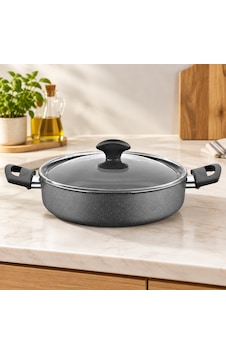 Granit Basık Karnıyarık Tencere Cam Kapak Diğer Granit Basık Karnıyarık Tencere Cam Kapak Diğer