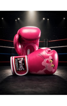 Profesyonel Görünümlü Çocuk Boks Eldiveni Pembe Pink Panther